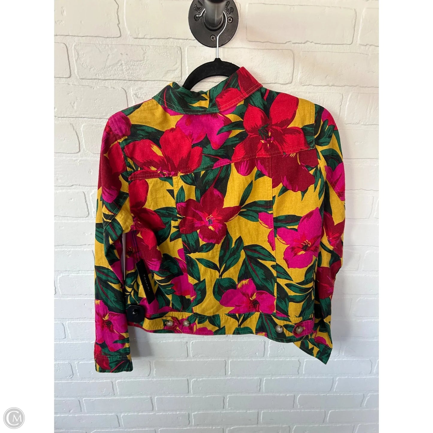 Jacket Other By Tahari By Arthur Levine In Red & Yellow, Size: S