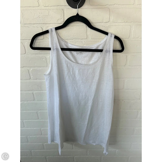 Top Sleeveless Basic By Eileen Fisher In White, Size: Lp