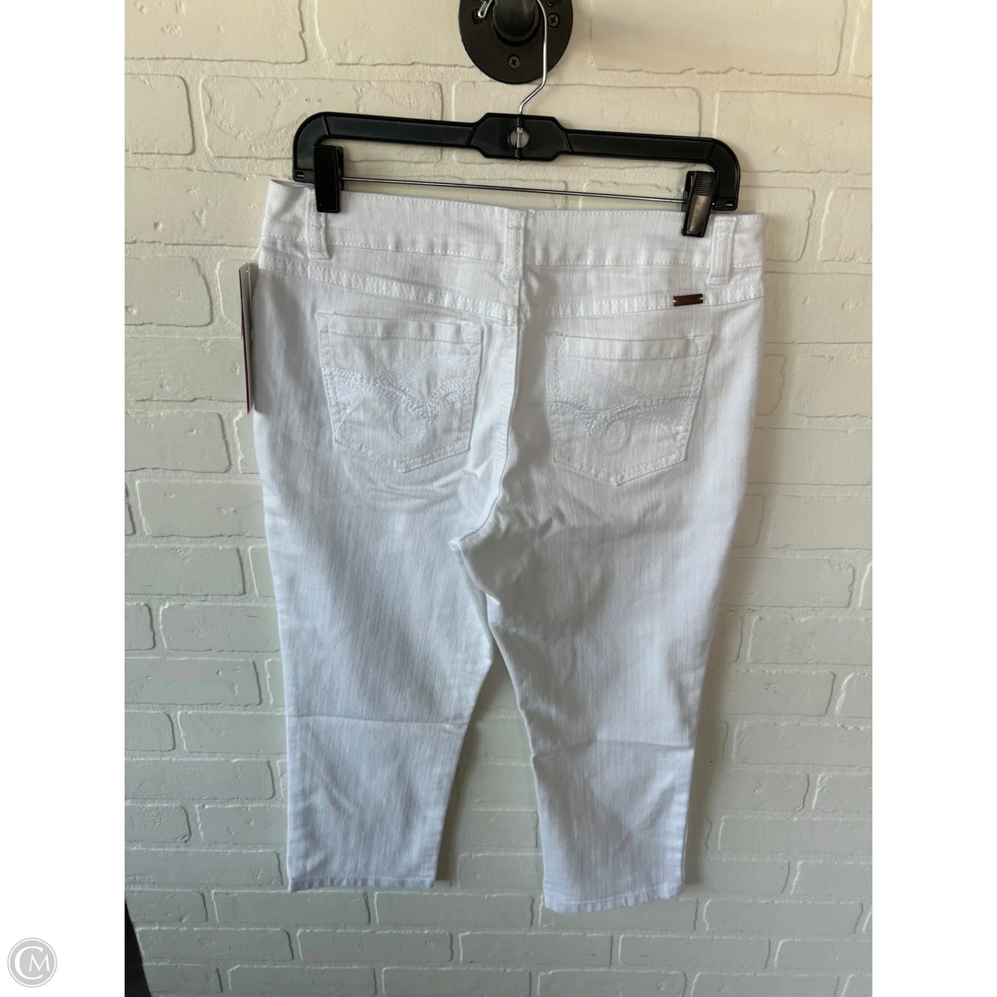 Jeans Cropped By Inc In White, Size: 10p