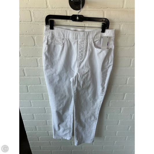 Jeans Jeggings By Soft Surroundings In White Denim, Size: 8
