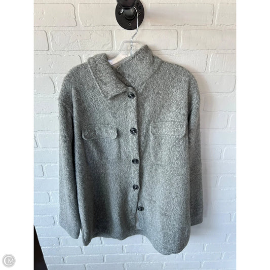 Jacket Shirt By Members Mark In Grey, Size: Xxl