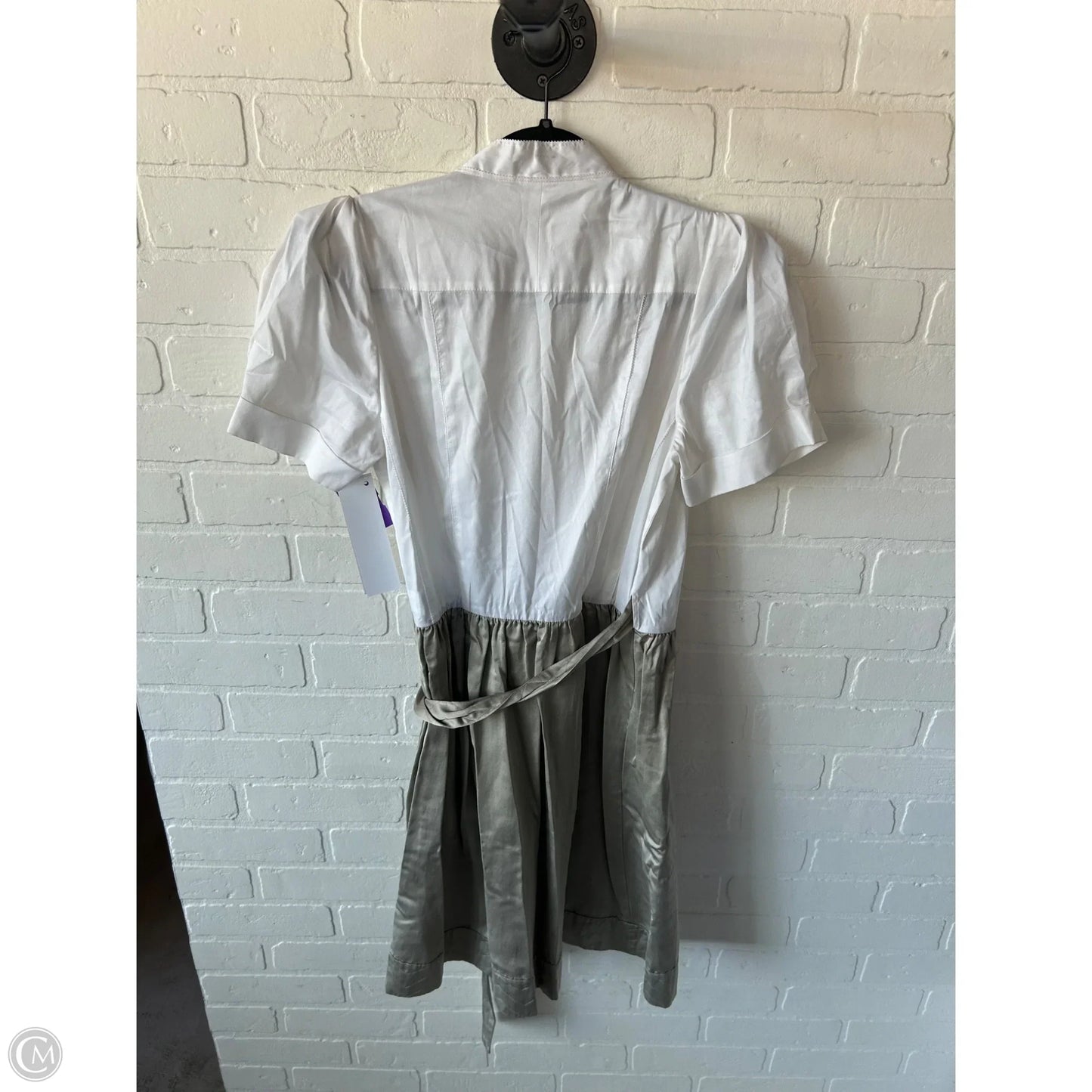 Dress Designer By Diane Von Furstenberg In Tan & White, Size: M