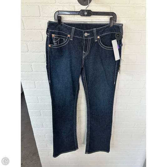 Jeans Boot Cut By True Religion In Blue Denim, Size: 14