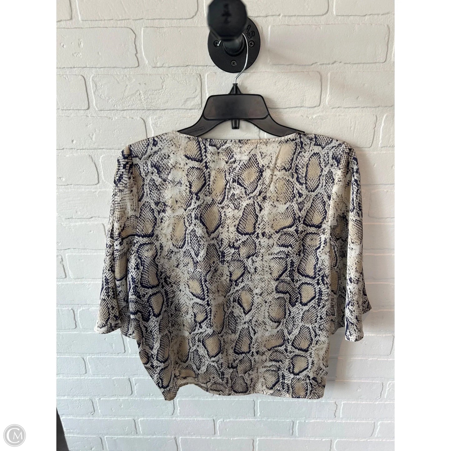 Top Short Sleeve By Bb Dakota In Black & Cream, Size: S