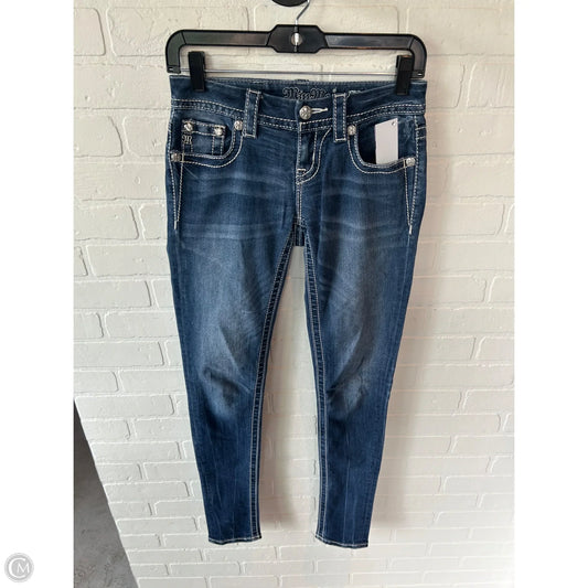 Jeans Skinny By Miss Me In Blue Denim, Size: 0