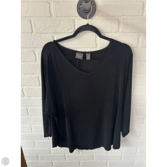 Top Long Sleeve By Chicos In Black, Size: Xl