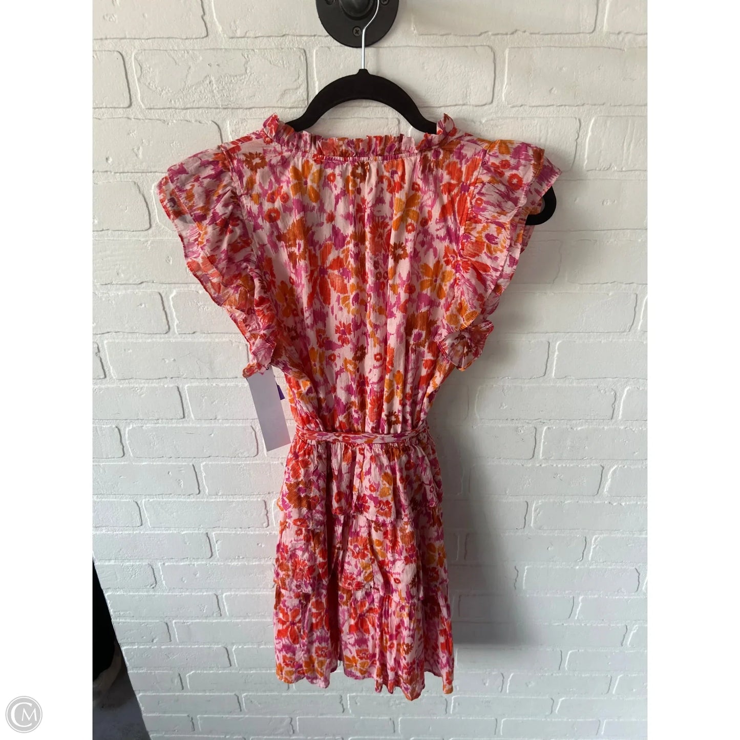 Dress Casual Short By Fate In Orange & Pink, Size: S