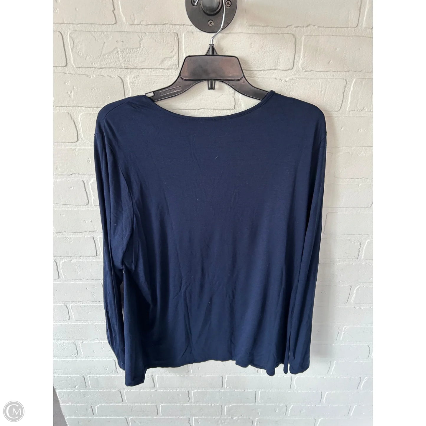 Top Long Sleeve Basic By Chicos In Blue, Size: Xl