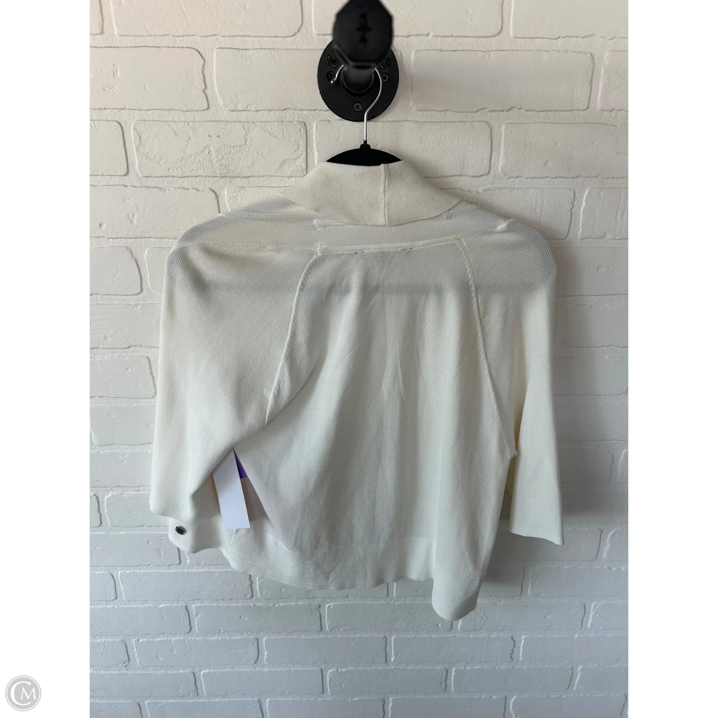 Sweater Cardigan By Clothes Mentor In Cream, Size: Xl