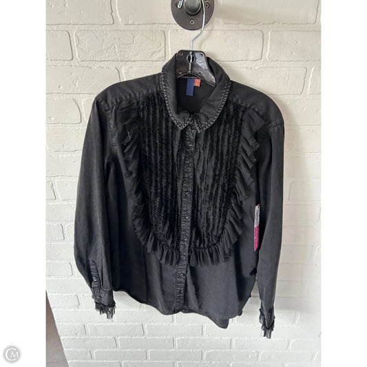 Top Long Sleeve By Pilcro In Black, Size: S