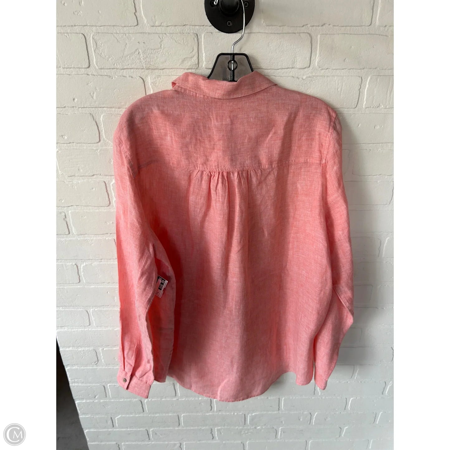 Top Long Sleeve By Sigrid Olsen In Orange, Size: Xl