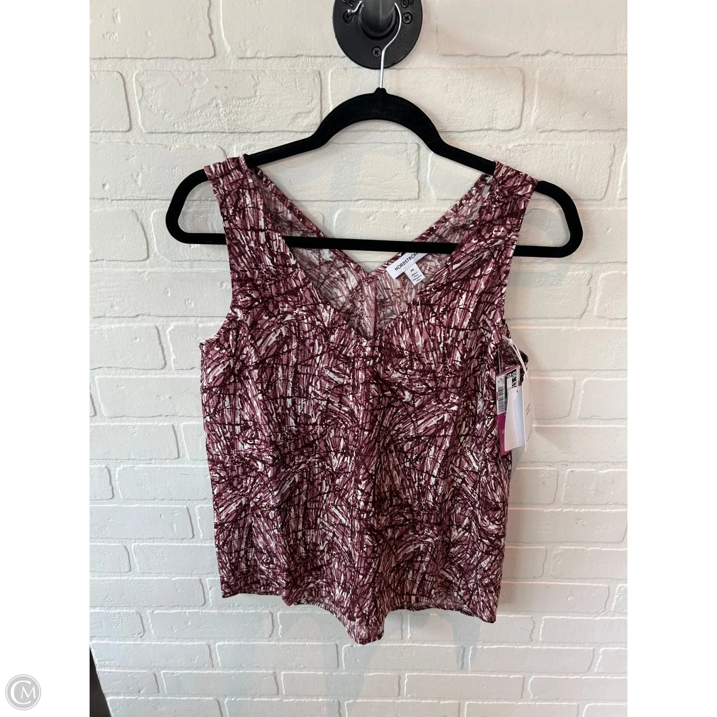 Top Sleeveless By Nordstrom In Red & White, Size: Xs