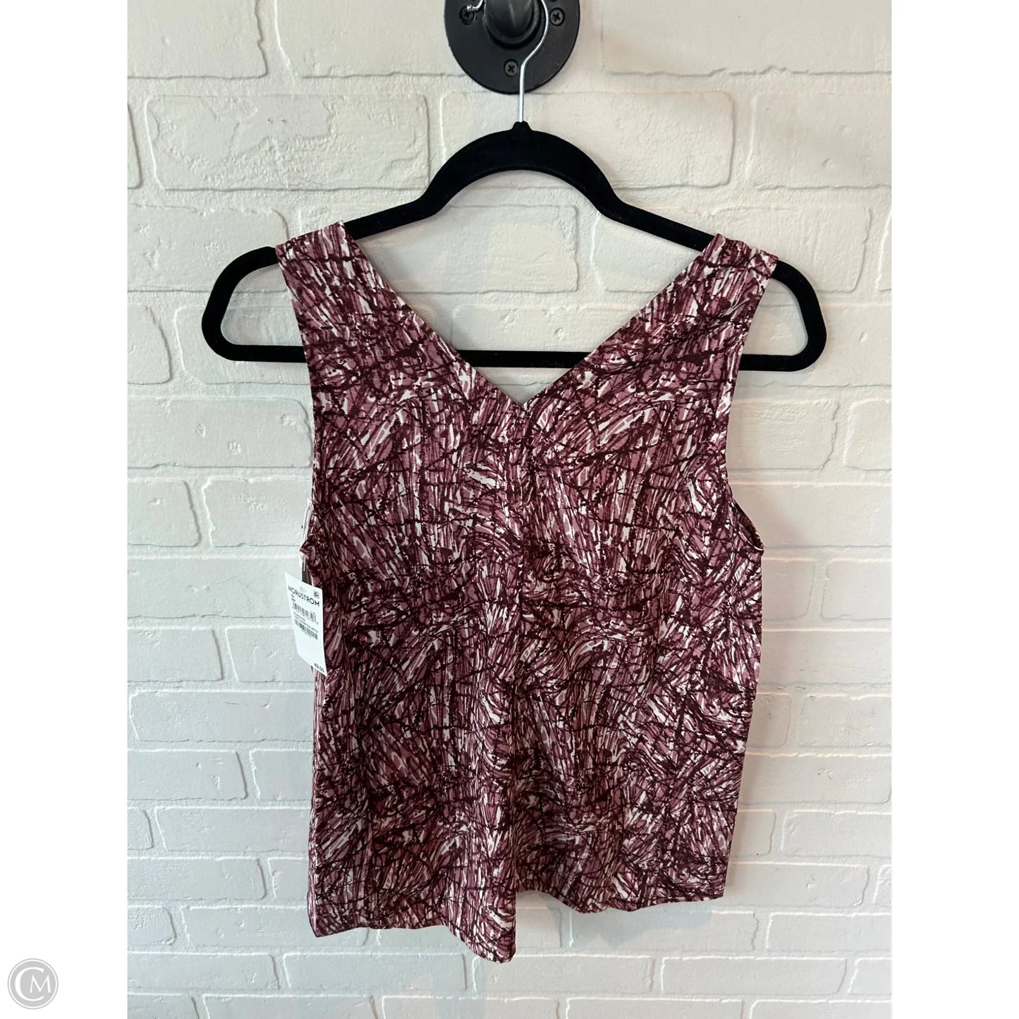 Top Sleeveless By Nordstrom In Red & White, Size: Xs