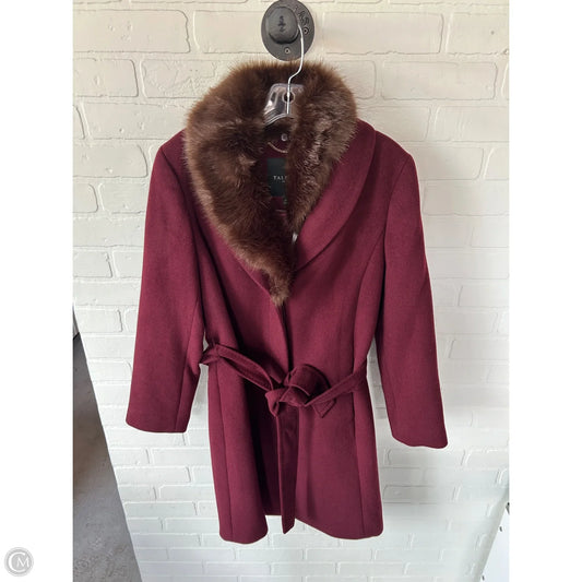 Coat Wool By Talbots In Maroon, Size: Mp