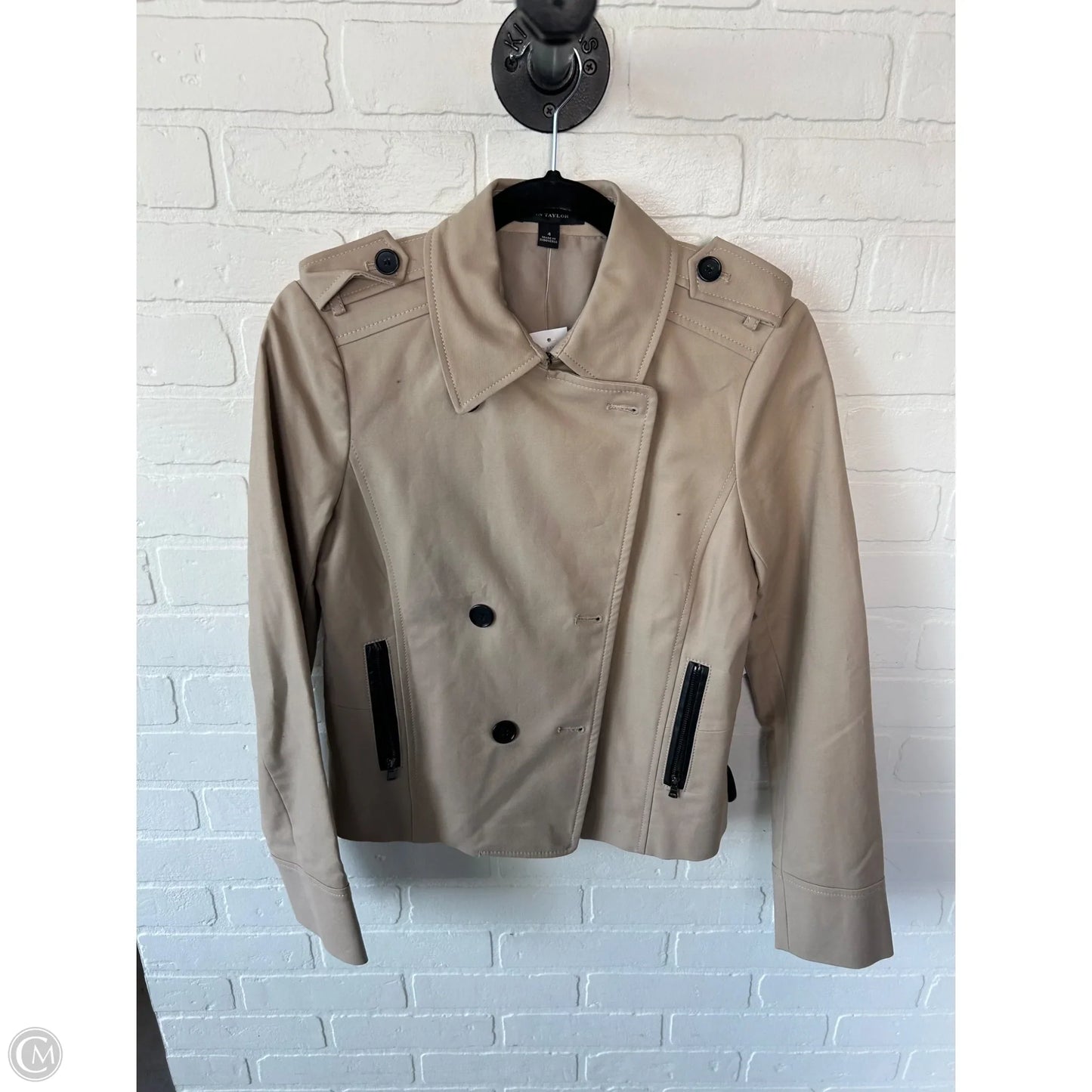 Jacket Other By Ann Taylor In Tan, Size: S