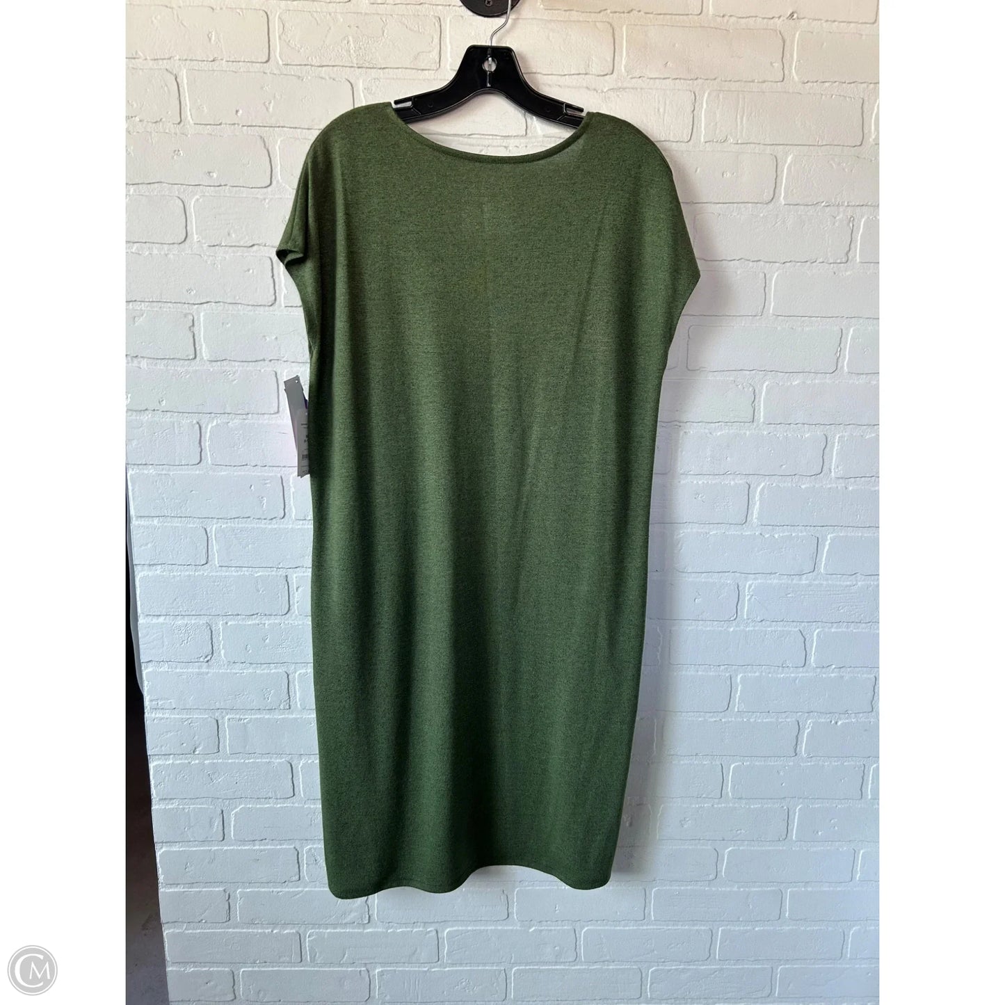 Dress Casual Midi By Time And Tru In Green, Size: M