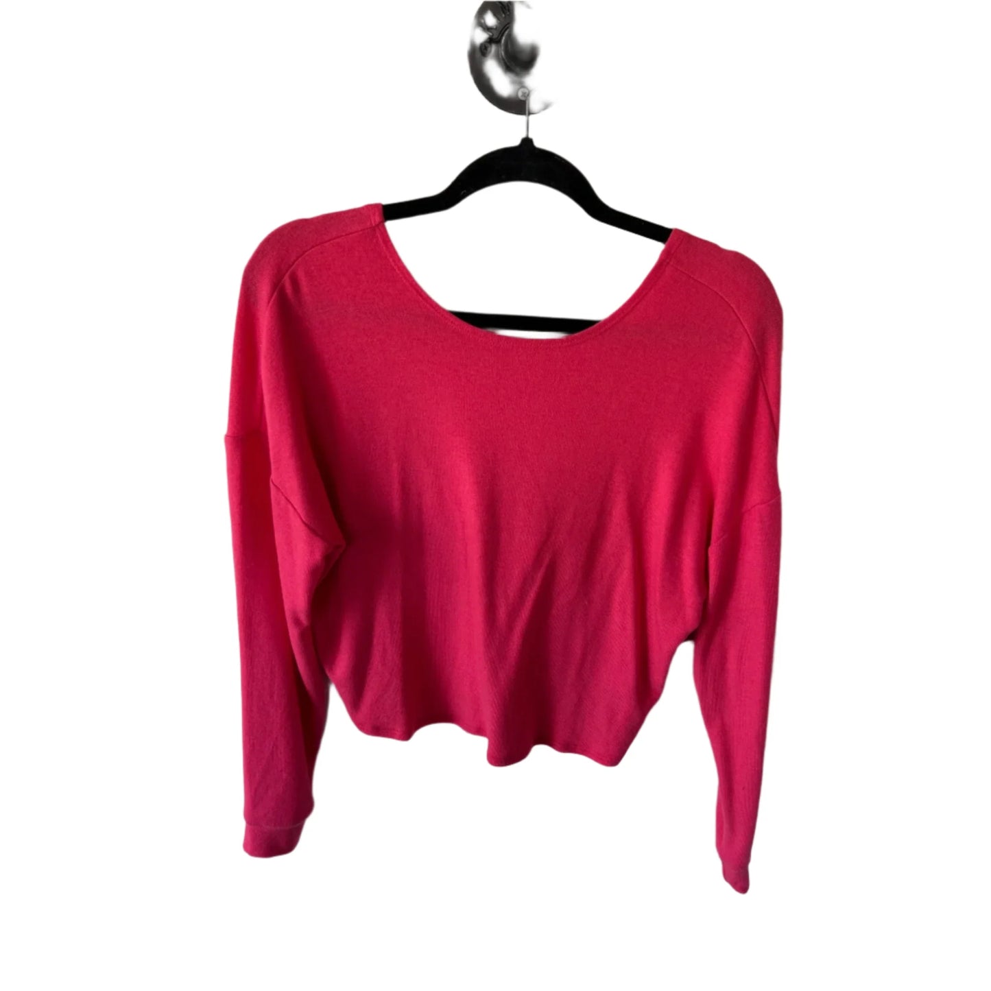 Athletic Top Long Sleeve Collar By Beyond Yoga In Coral, Size: Xs