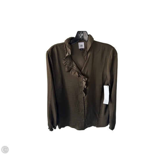 Top Long Sleeve By Cabi In Green, Size: S