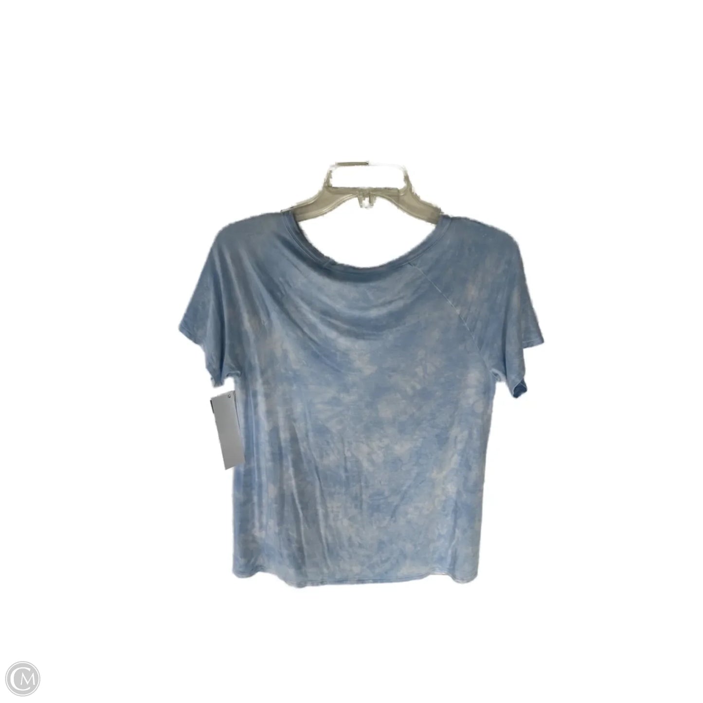 Top Short Sleeve Basic By American Eagle In Blue & White Size: Small