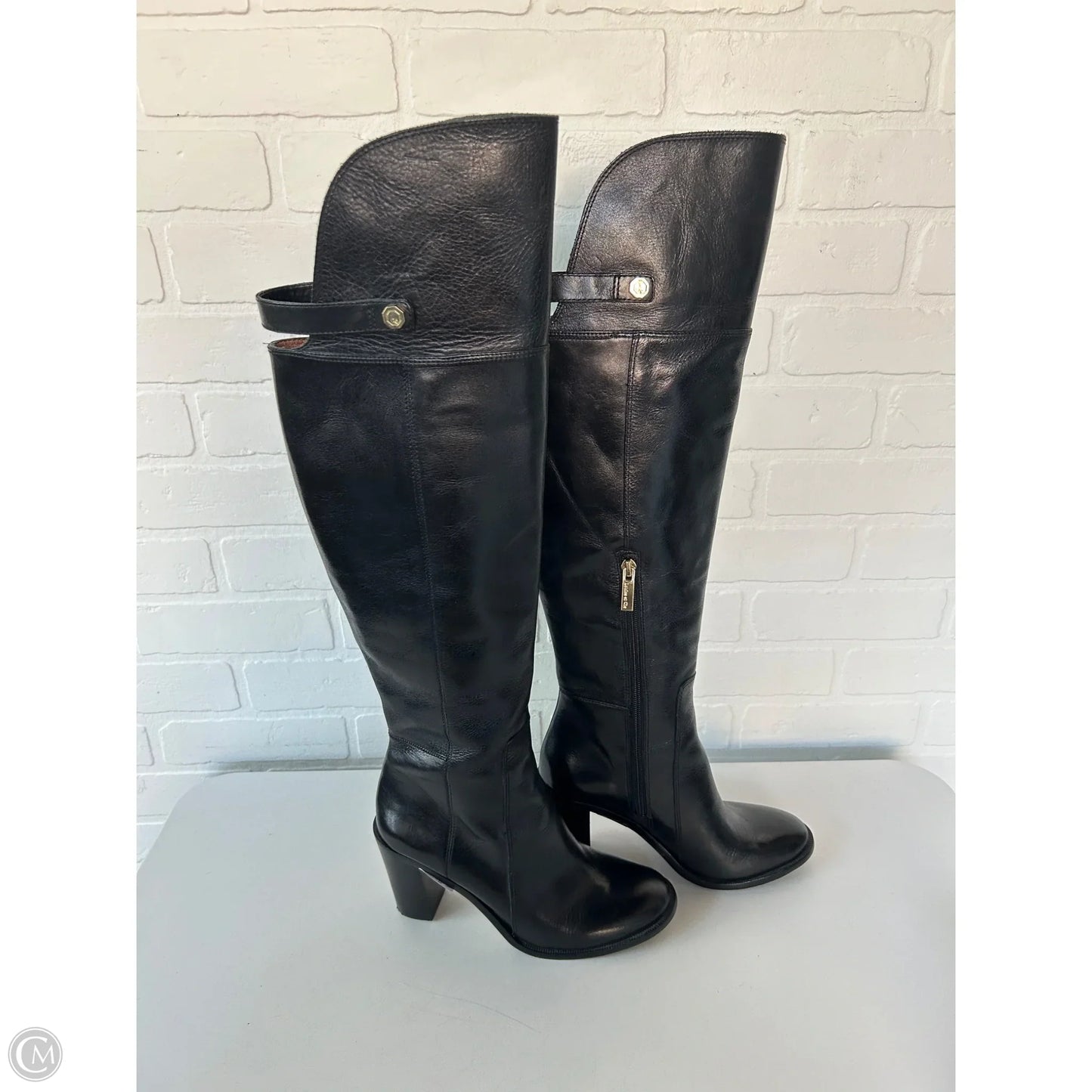 Boots Over-the-knee Heels By Louise Et Cie In Black, Size: 7.5