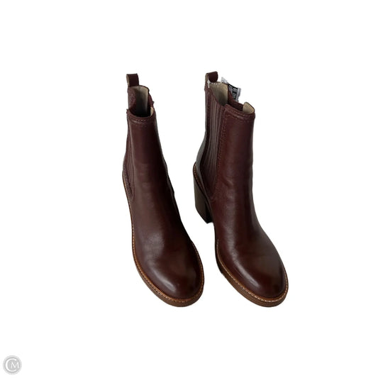 Boots Ankle Heels By Marc Fisher In Brown, Size: 9