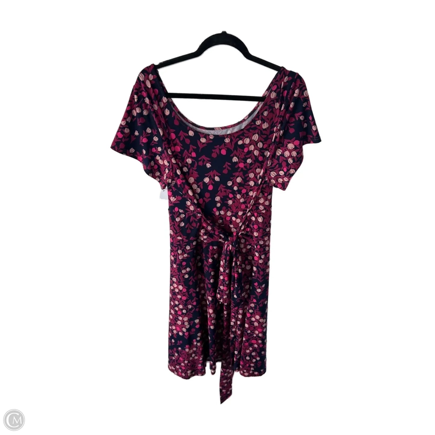 Dress Casual Midi By Leota In Blue & Pink, Size: 2x