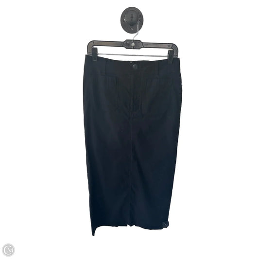 Skirt Maxi By Maeve In Black, Size: 4