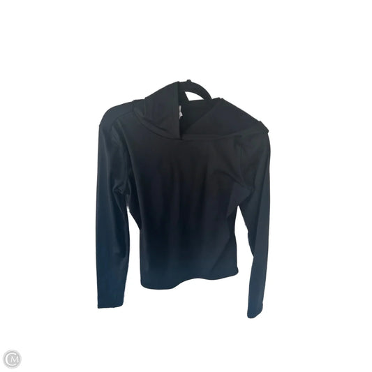 Athletic Top Long Sleeve Hoodie By Zella In Black, Size: S