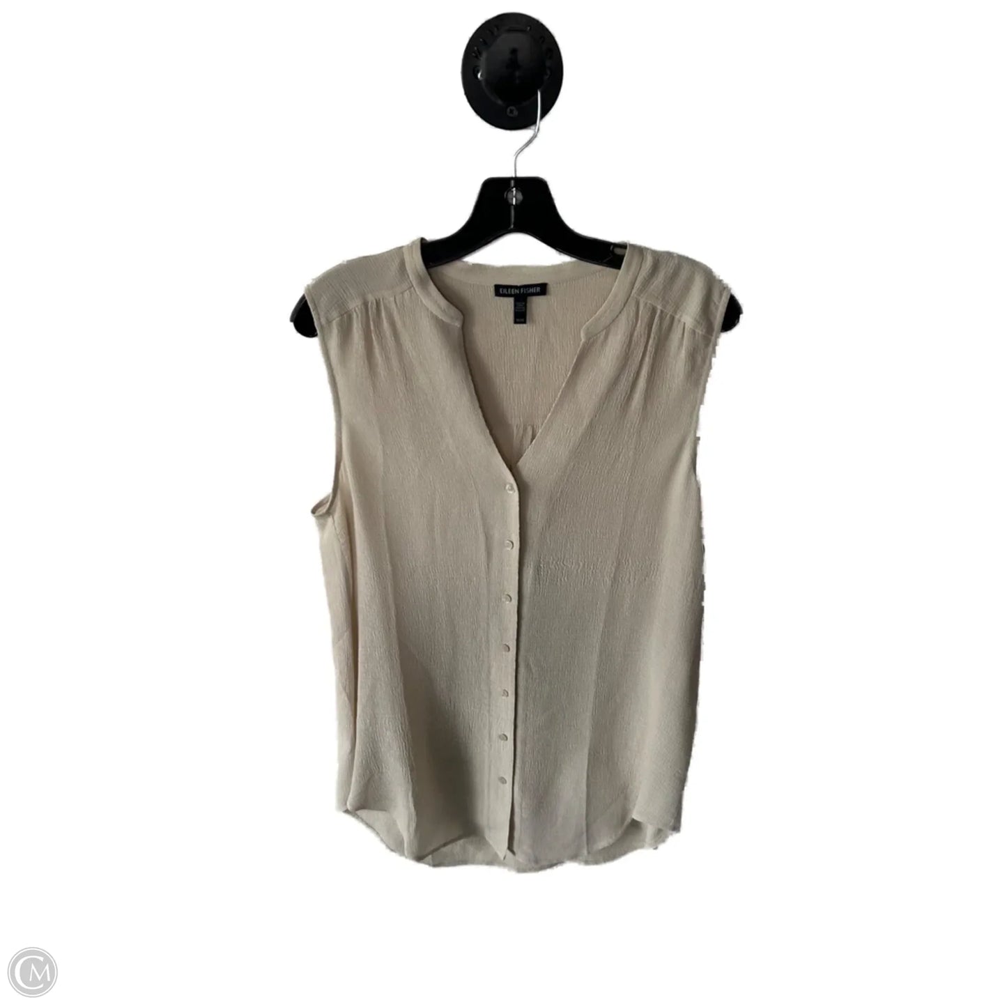 Top Sleeveless By Eileen Fisher In Tan, Size: M