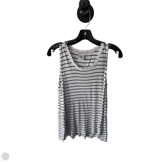 Top Sleeveless Basic By Cabi In Black & White, Size: S