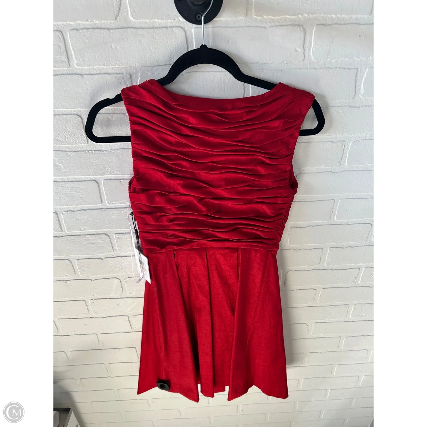 Dress Party Short By Calvin Klein In Red, Size: Xsp