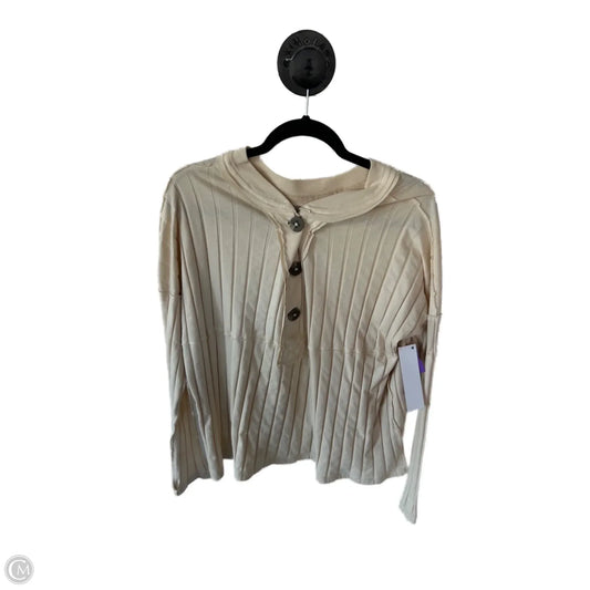 Top Long Sleeve By We The Free In Beige, Size: L