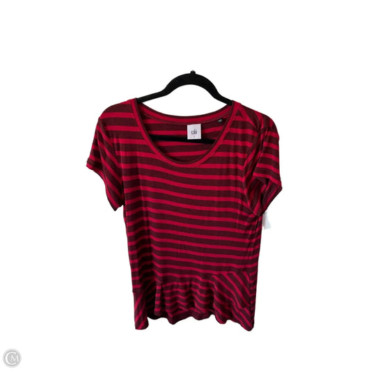 Top Short Sleeve By Cabi In Red, Size: S