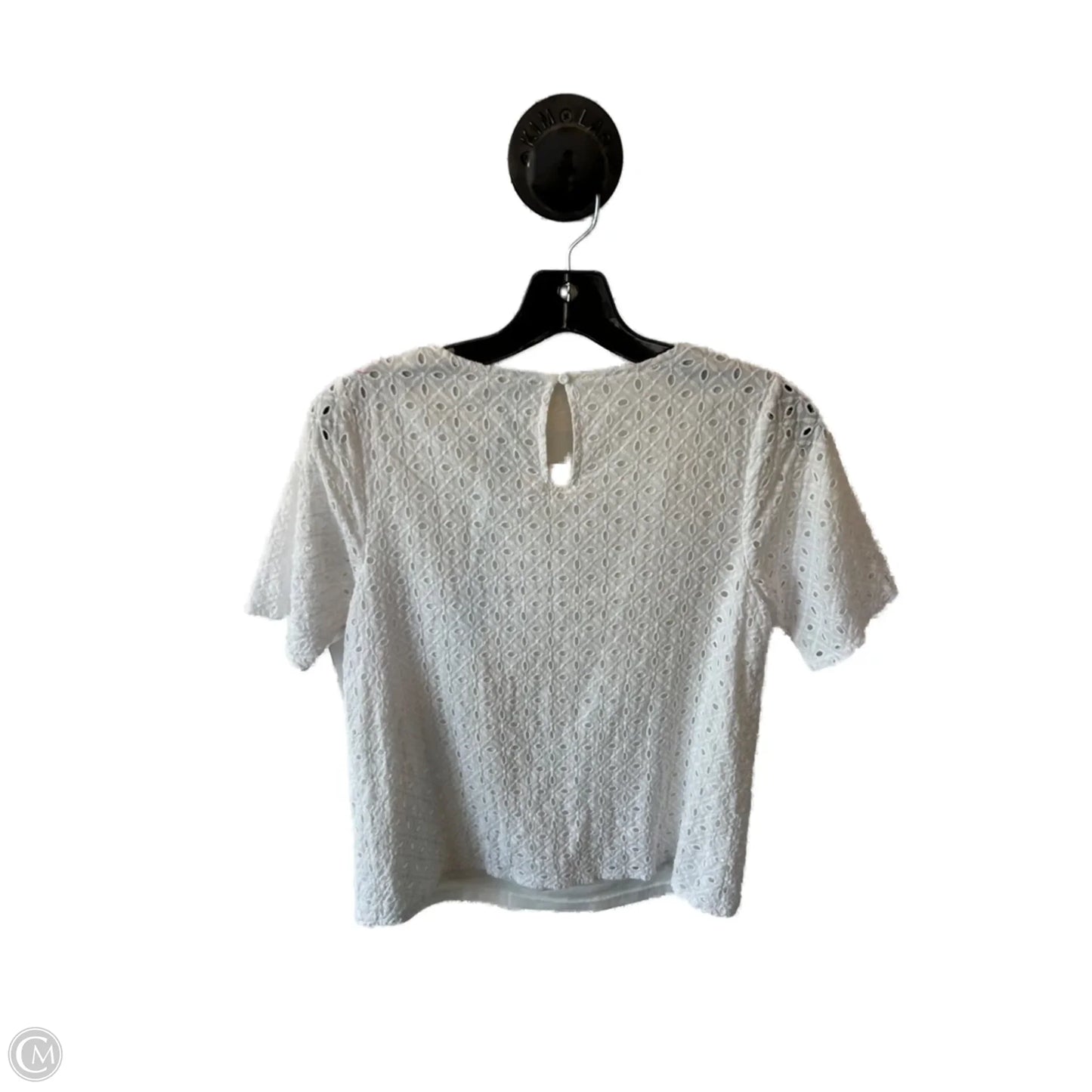 Top Short Sleeve By Bohme In White, Size: S