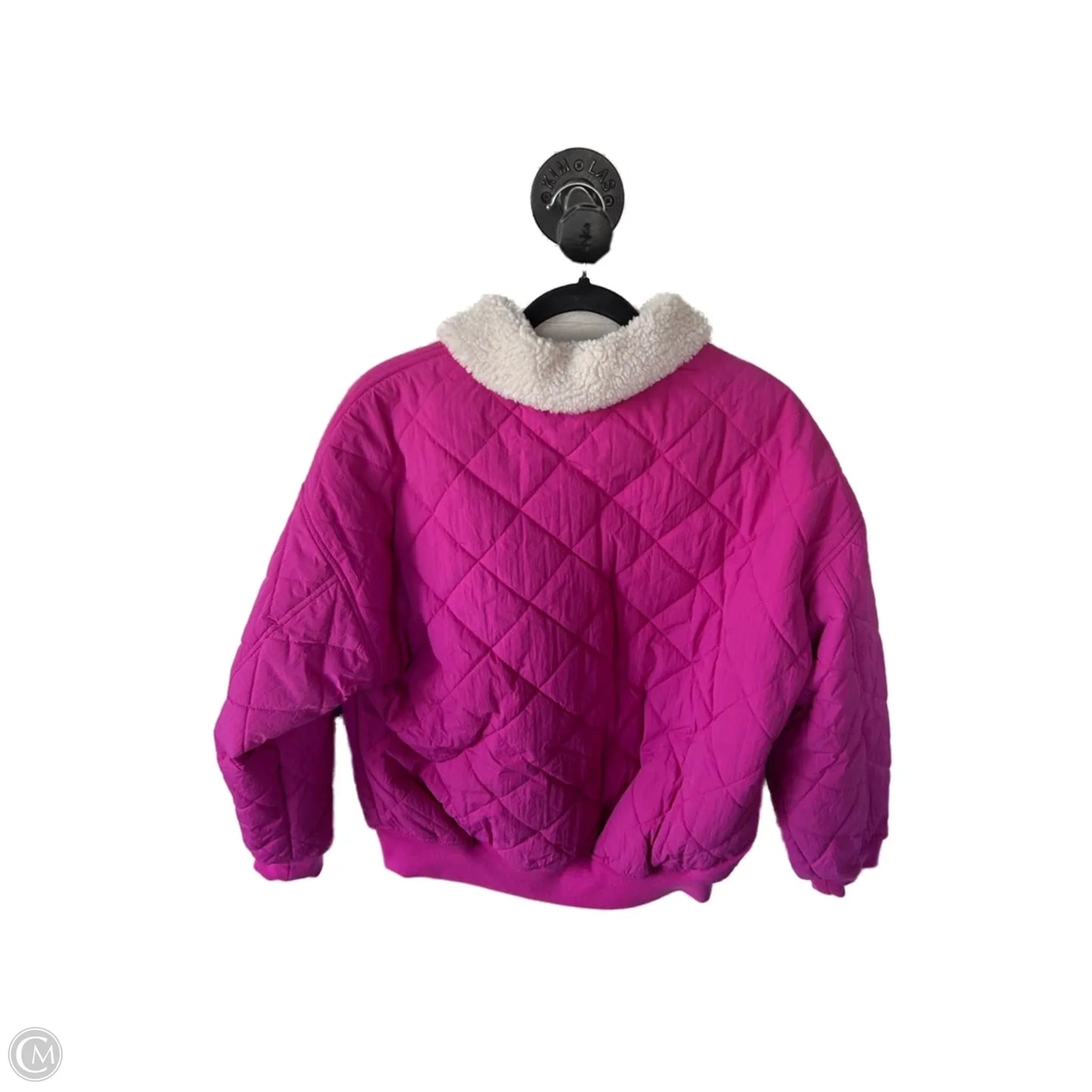 Jacket Puffer & Quilted By Thread And Supply In Pink, Size: M