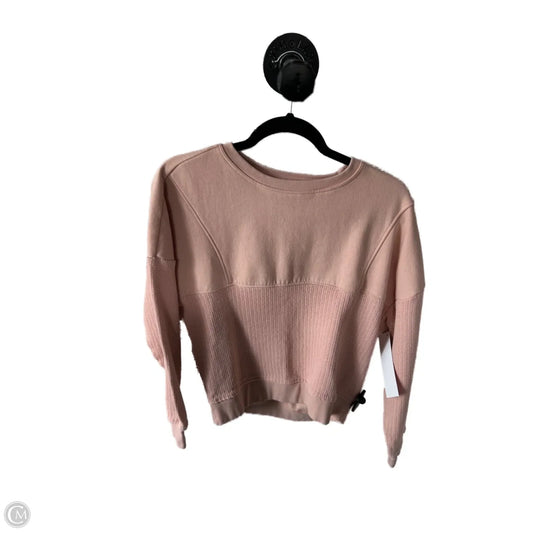 Sweatshirt Crewneck By Pilcro In Peach, Size: Xxs