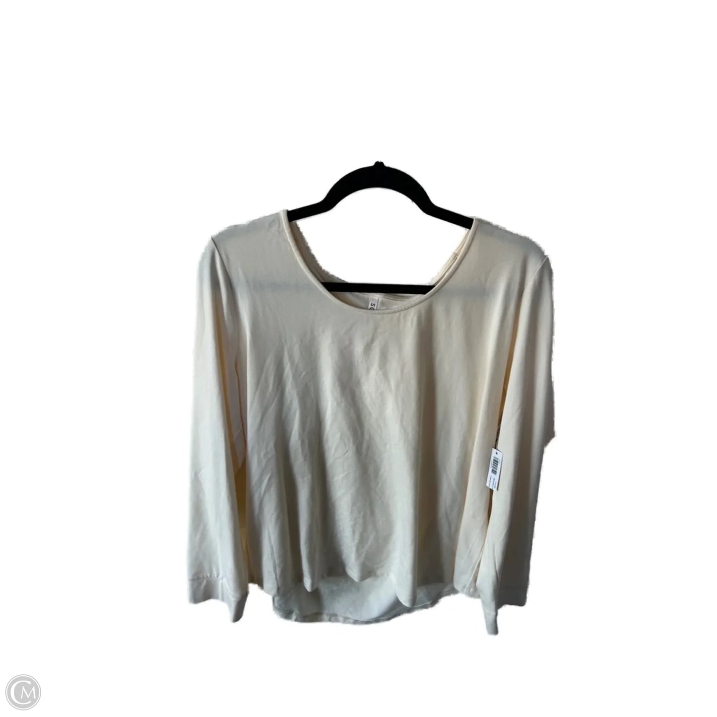 Top Long Sleeve By Soma In Cream, Size: L