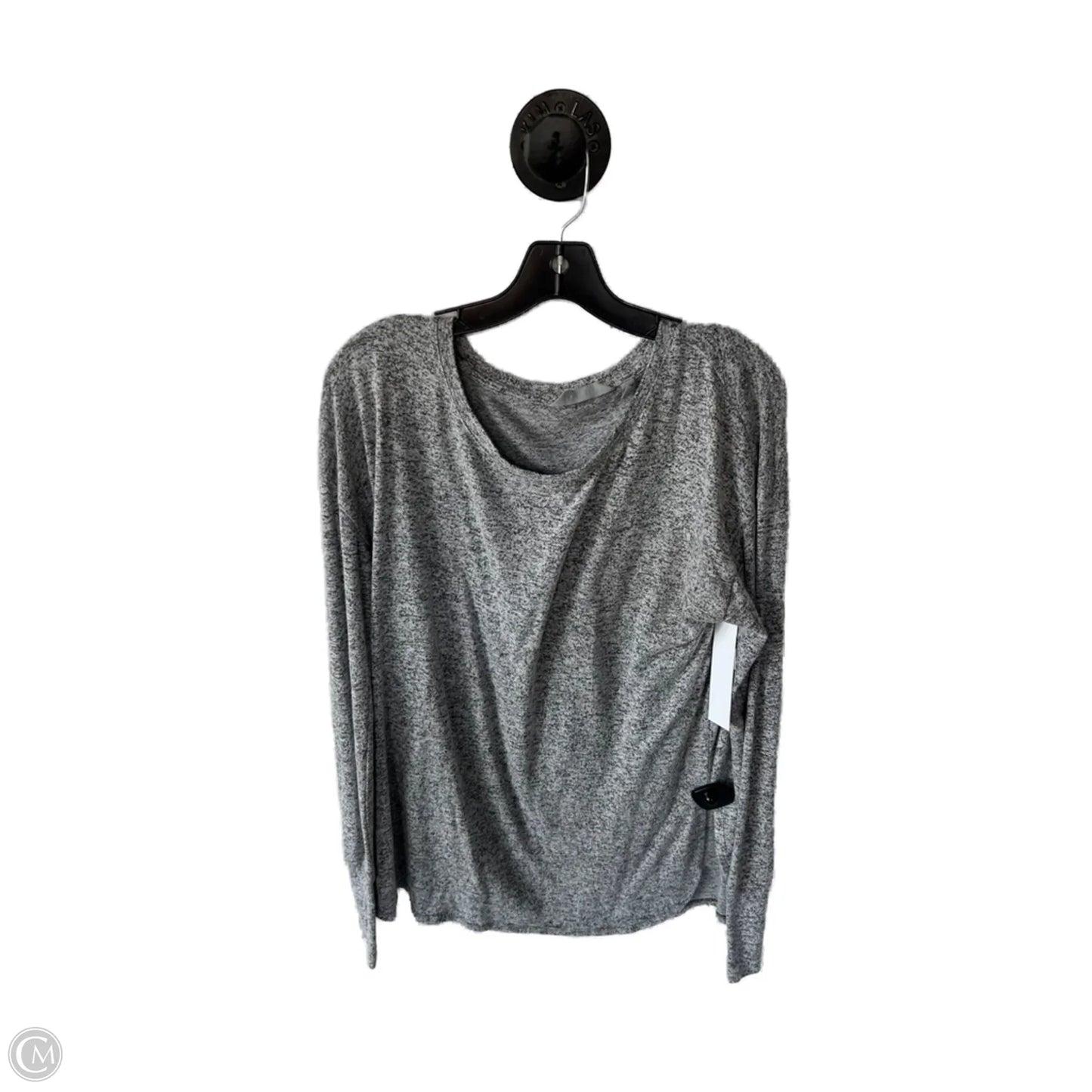 Athletic Top Long Sleeve Crewneck By Athleta In Grey, Size: L