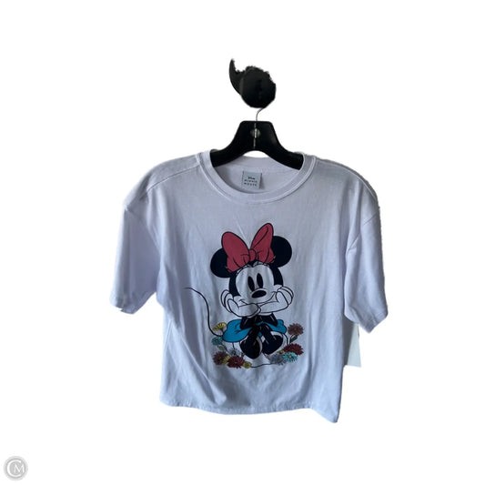Top Short Sleeve Basic By Disney Store In White, Size: Xs
