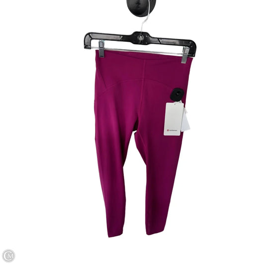 Athletic Leggings By Lululemon In Pink, Size: 6
