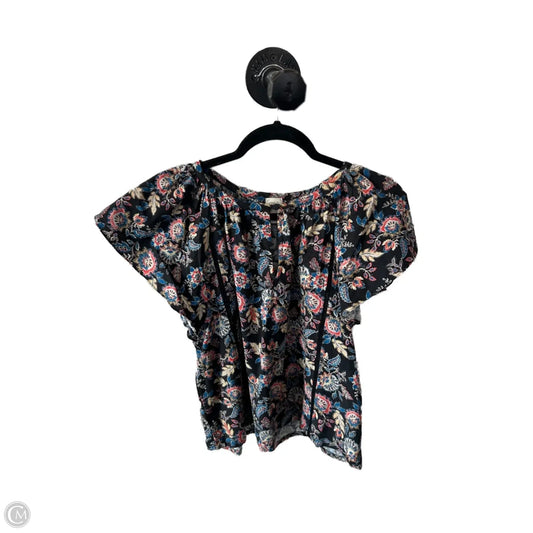 Top Short Sleeve By Clothes Mentor In Black, Size: S
