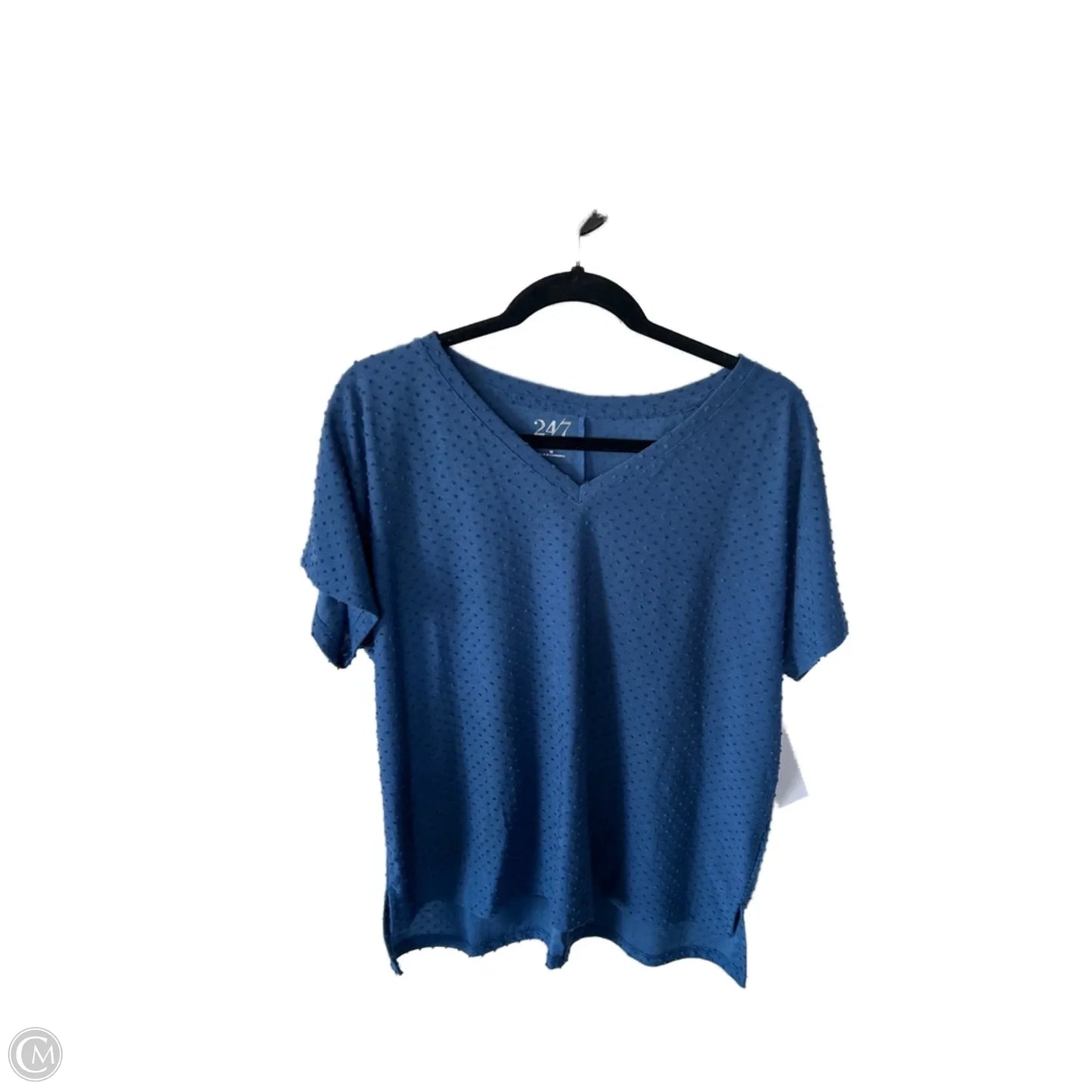 Top Short Sleeve By Maurices In Blue, Size: M