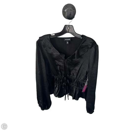 Top Long Sleeve By Steve Madden In Black, Size: M
