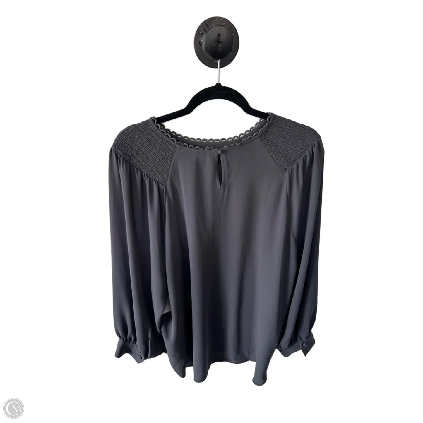 Top Long Sleeve By Ann Taylor In Grey, Size: Xl