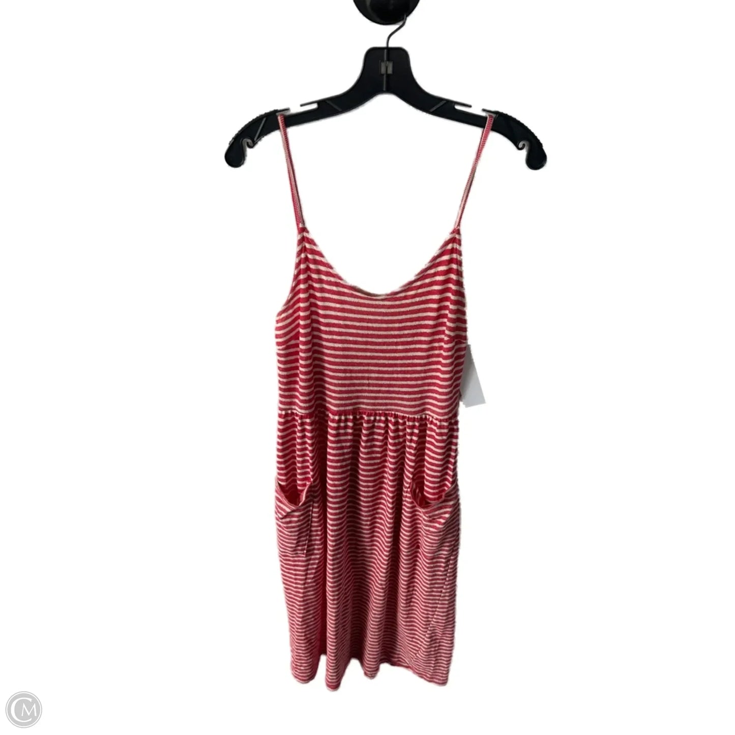 Dress Casual Midi By Le Lis In Cream & Red, Size: L