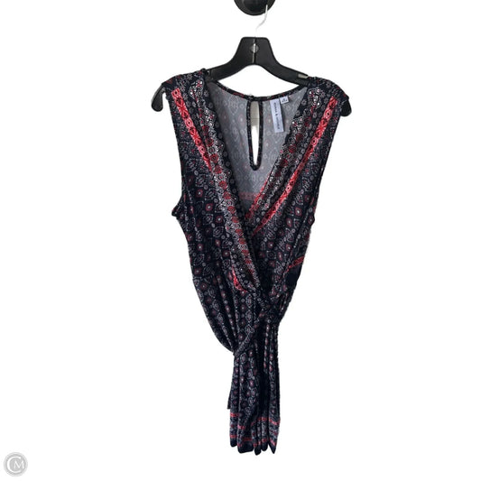 Dress Casual Maxi By Emma And Michele In Black & Red, Size: Xl
