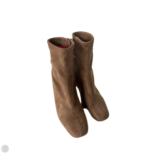 Boots Mid-calf Heels By A New Day In Tan, Size: 6.5