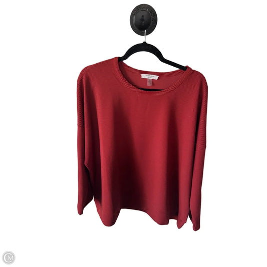 Top Long Sleeve By Cable And Gauge In Orange, Size: 1x