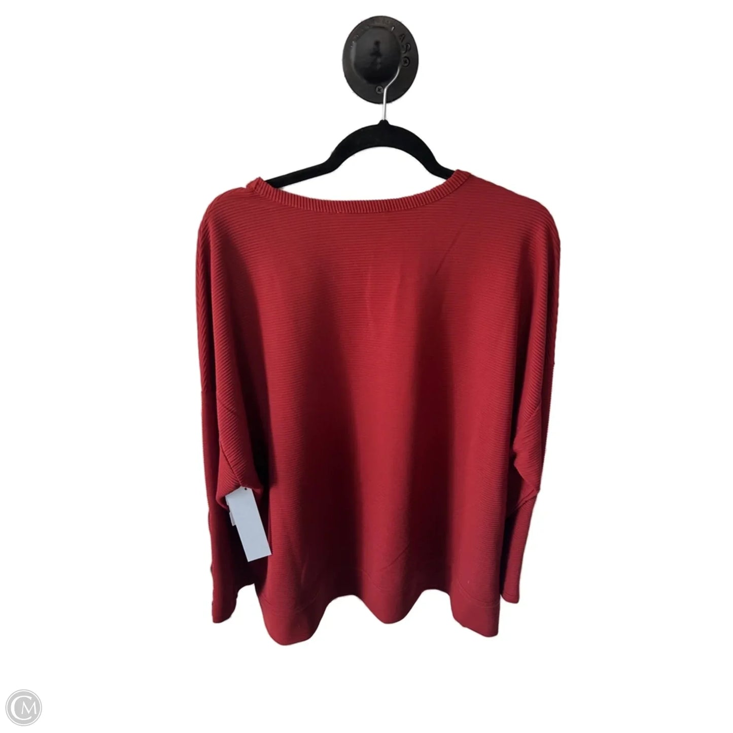 Top Long Sleeve By Cable And Gauge In Orange, Size: 1x