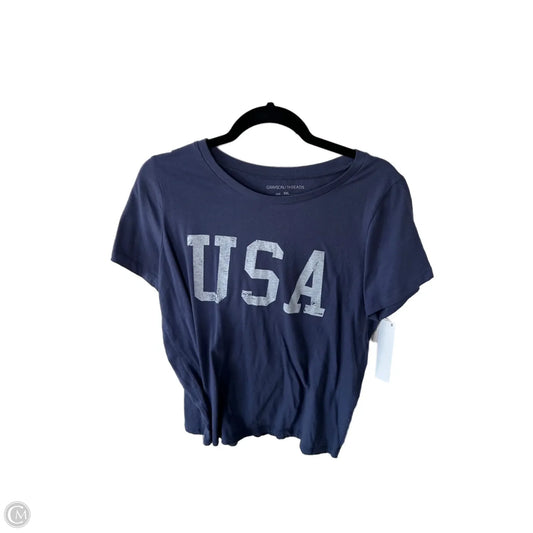 Top Short Sleeve Basic By Grayson Threads In Blue & White, Size: Xxl